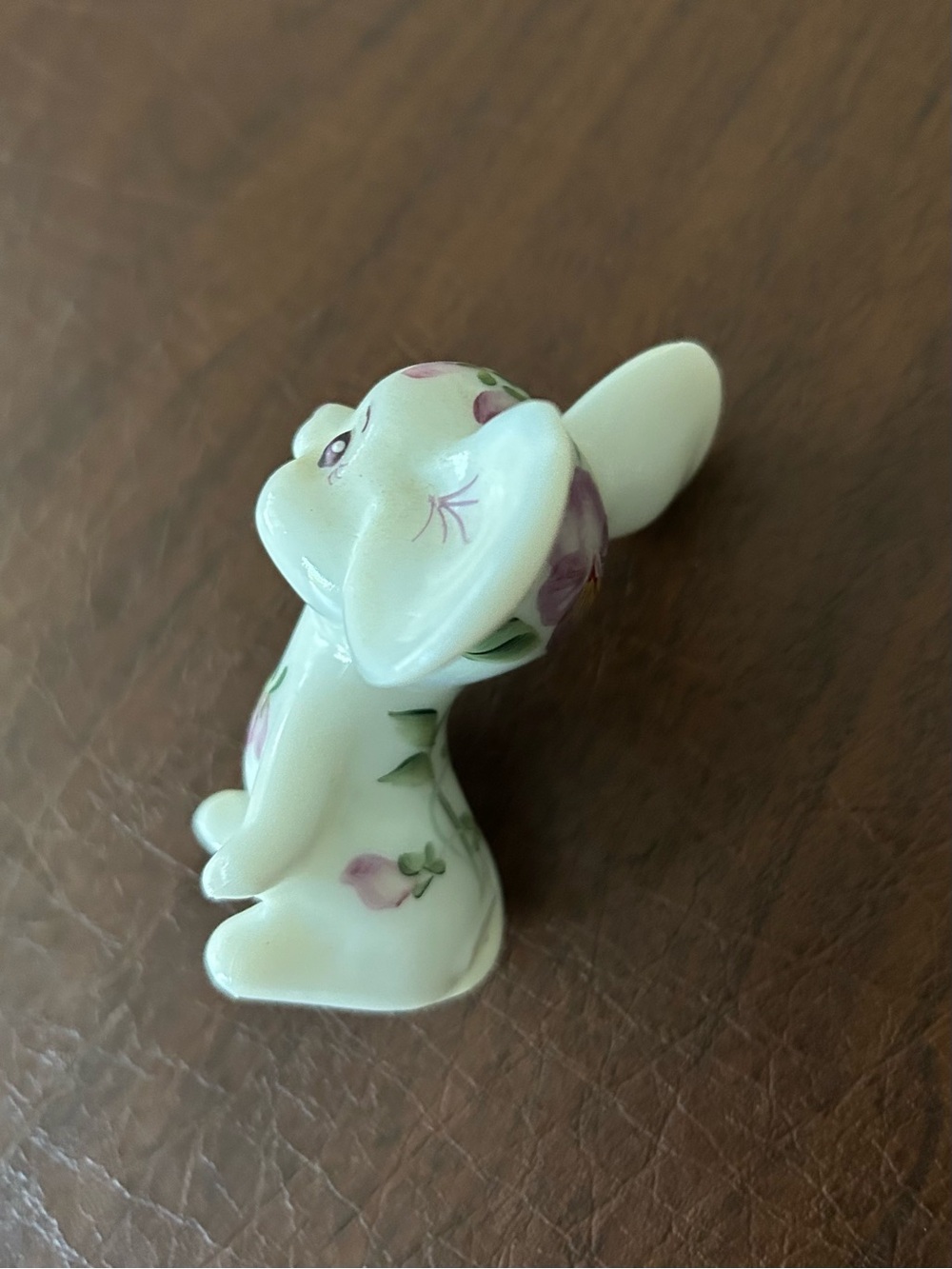 Painted, Signed Fenton Vintage White Mouse Figurine - Picture 3 of 5